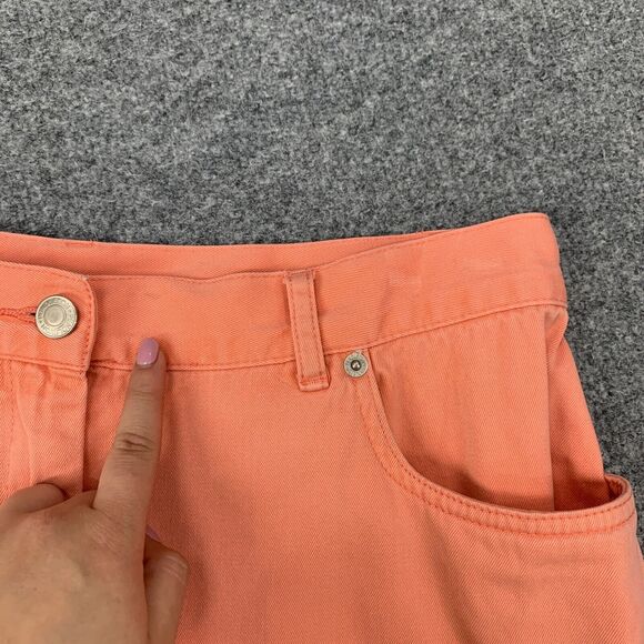 Pendleton Skirt Womens 12 Peach Denim Originals Born In Oregon Pockets Cotton - Picture 7 of 13